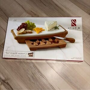 SMITH Wooden Cheese Board Set with Knife